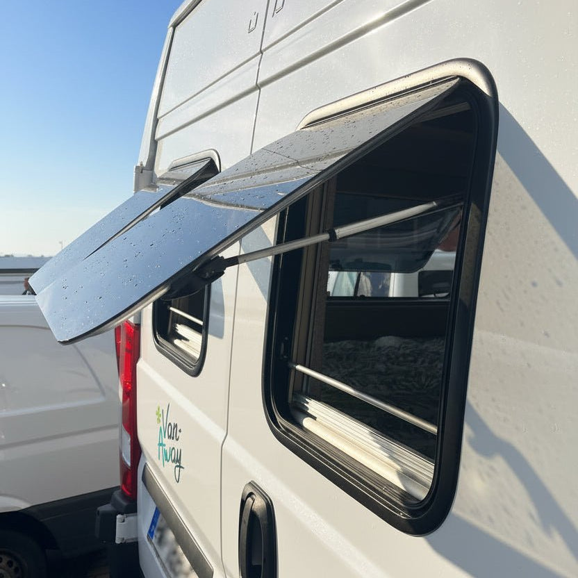 VanShade window for campervans and motorhomes rear door fitment dimensions L2H2 to L4H3