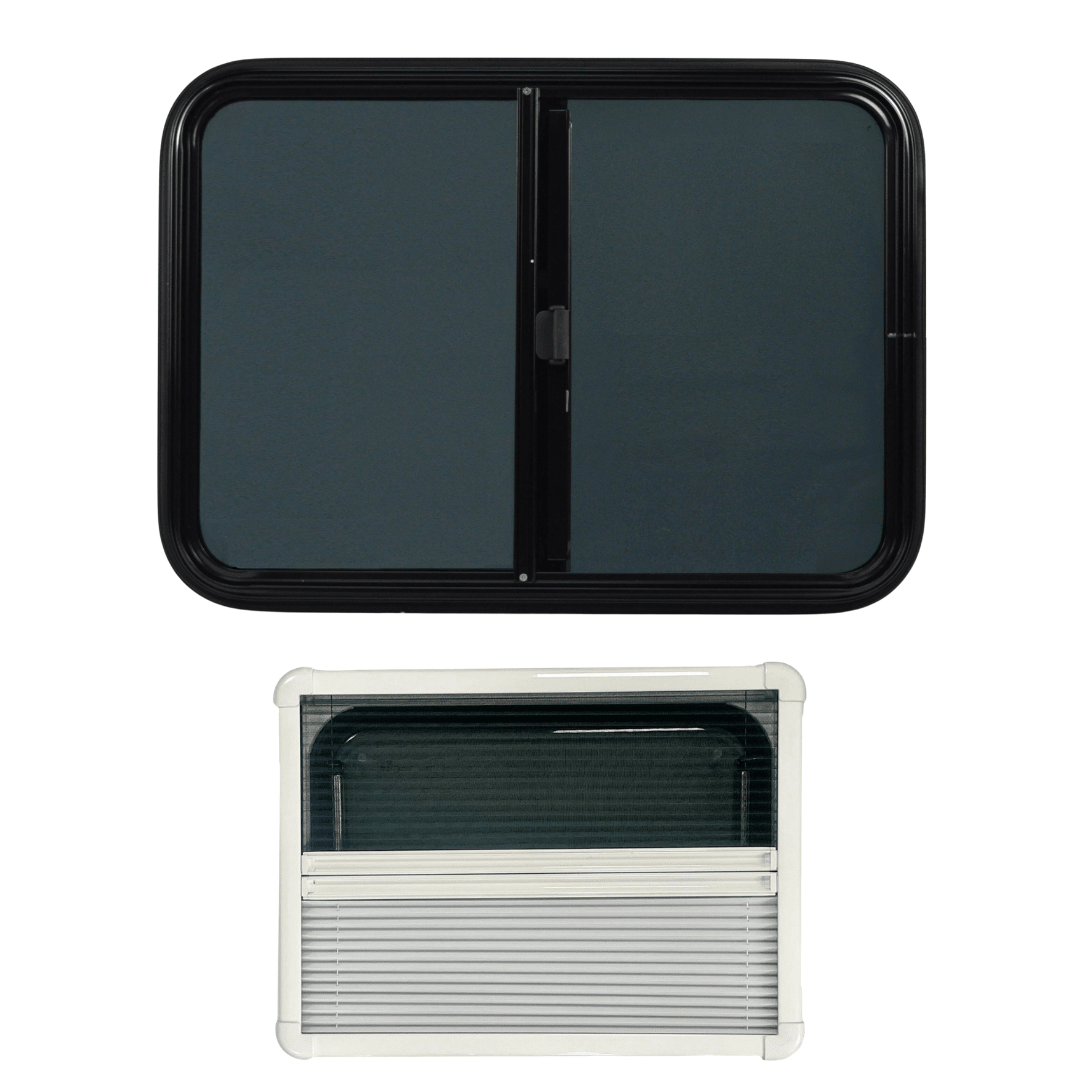 VanSlide campervan motorhome sliding window with blind and mosquito net - view 12