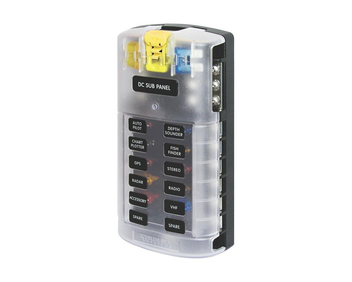 12/24V DC distribution box (12 slots) - EuroVan - shop