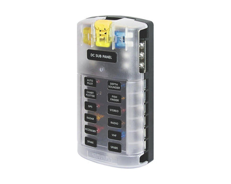 12/24V DC distribution box (12 slots) - EuroVan - shop