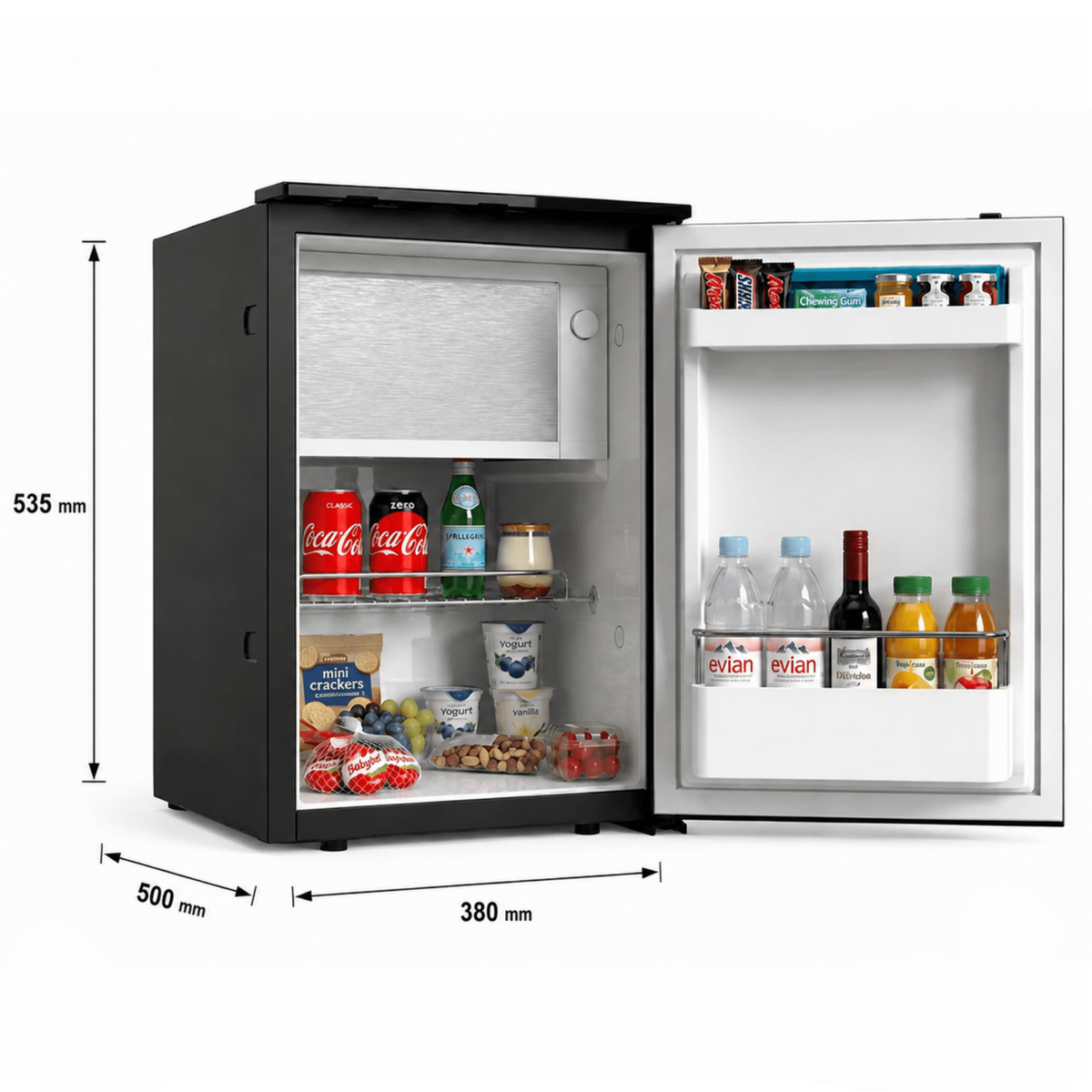 EuroVan 50L BCD - 12V compressor fridge for campervans and motorhomes