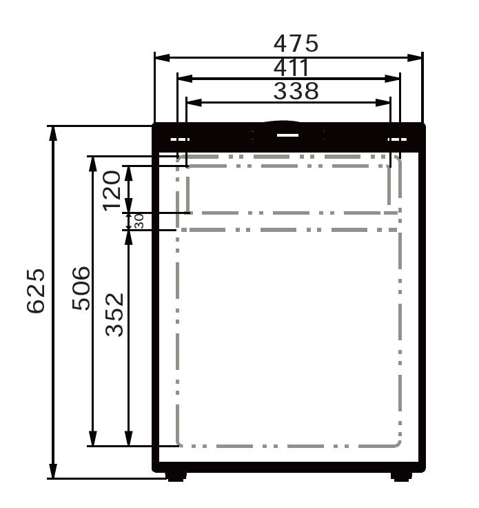 EuroVan 75L - 12V compressor fridge for campervans and motorhomes