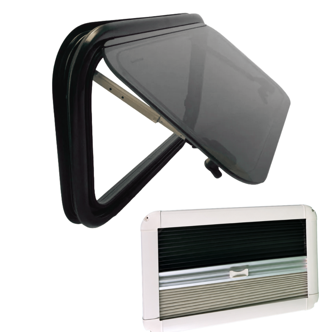 VanShade 280 x 380 - Window for motorhomes and campervans - With blind and mosquito net