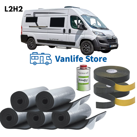 Armaflex AF insulation kit for a L2H2 van – rolls, tape and cleaner