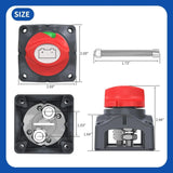 Battery isolator switch 12–48V for campervans and motorhomes