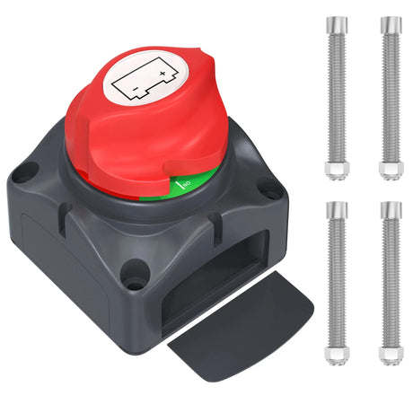 Battery isolator switch 12–48V for campervans and motorhomes