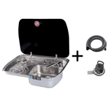 Combined Sink & 2 Gas Burners 60x44