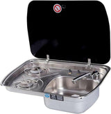 Combined Sink & 2 Gas Burners 60x44