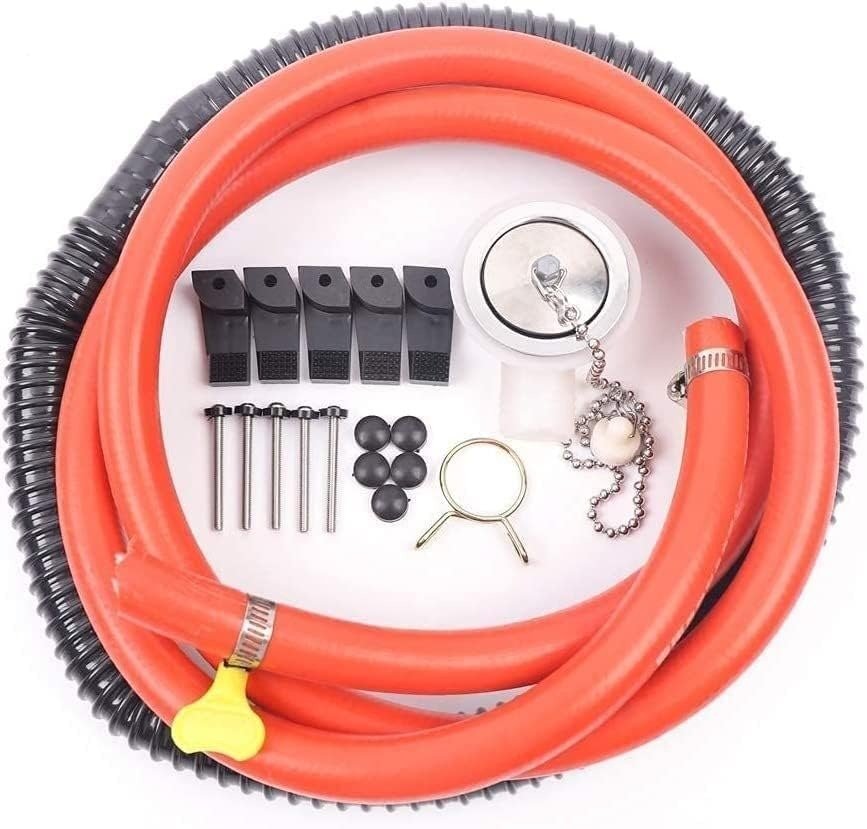 60 × 44 cm stainless steel sink and 2 gas burners unit: gas hose, drain and fixing kit