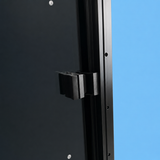 VanSlide Square window, reinforced aluminium counter-frame detail