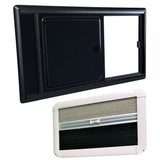 VanSlide Square sliding window with blackout blind and mosquito net for campervans and motorhomes