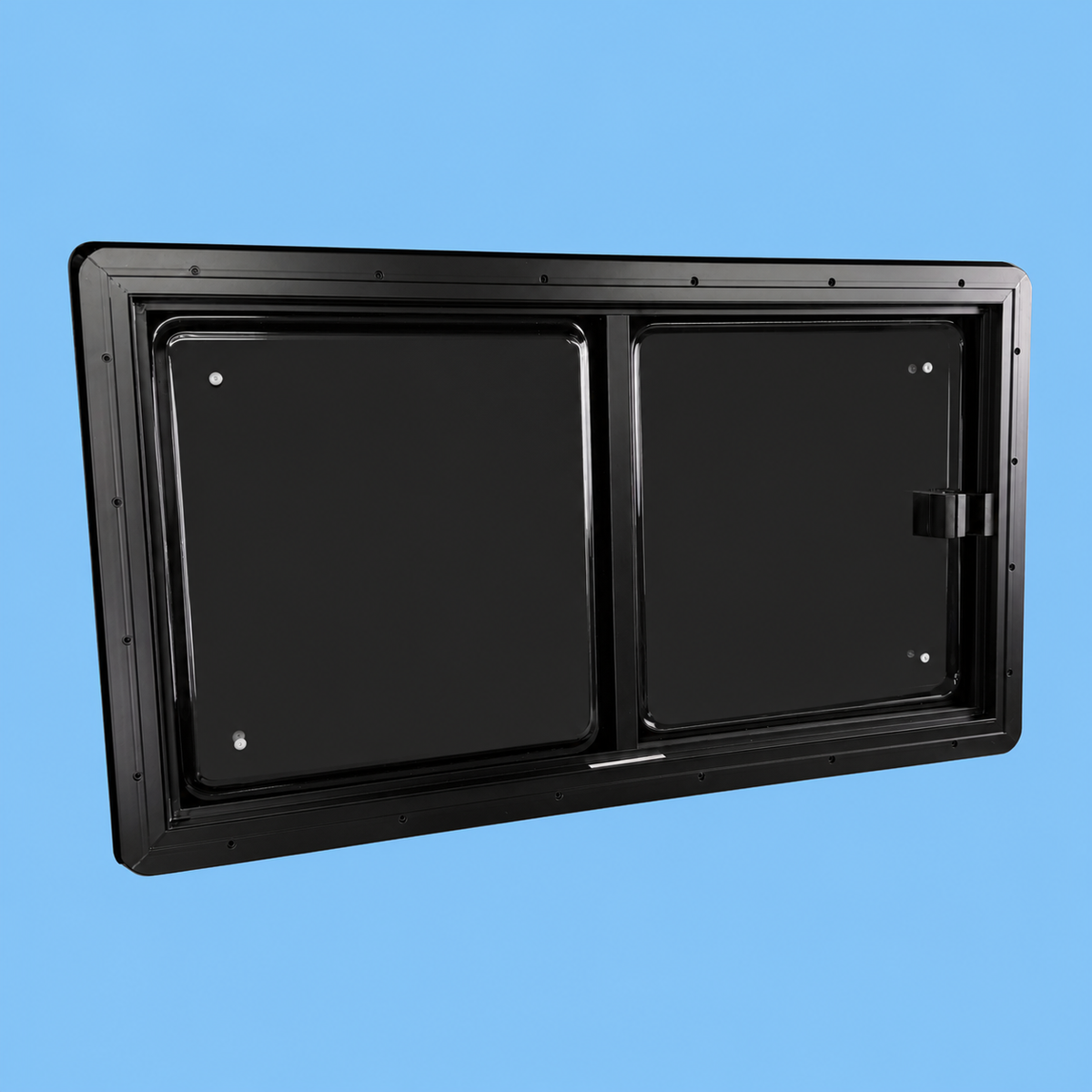 VanSlide Square window with the mosquito net drawn