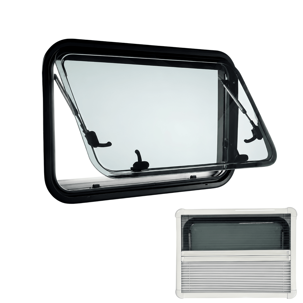 VanLight window for campervans and motorhomes with blind and mosquito net