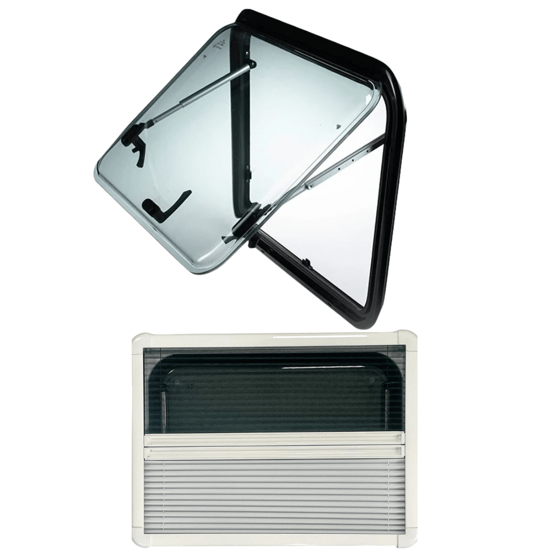 VanLight window for campervans and motorhomes with blind and mosquito net