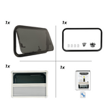 VanShade window for campervans and motorhomes rear door fitment dimensions L2H2 to L4H3