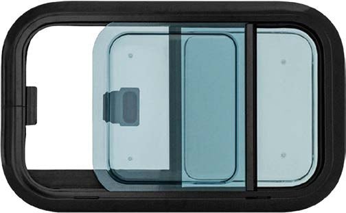 VanSlide+ campervan motorhome double glazed sliding window with blind and mosquito net - view 4