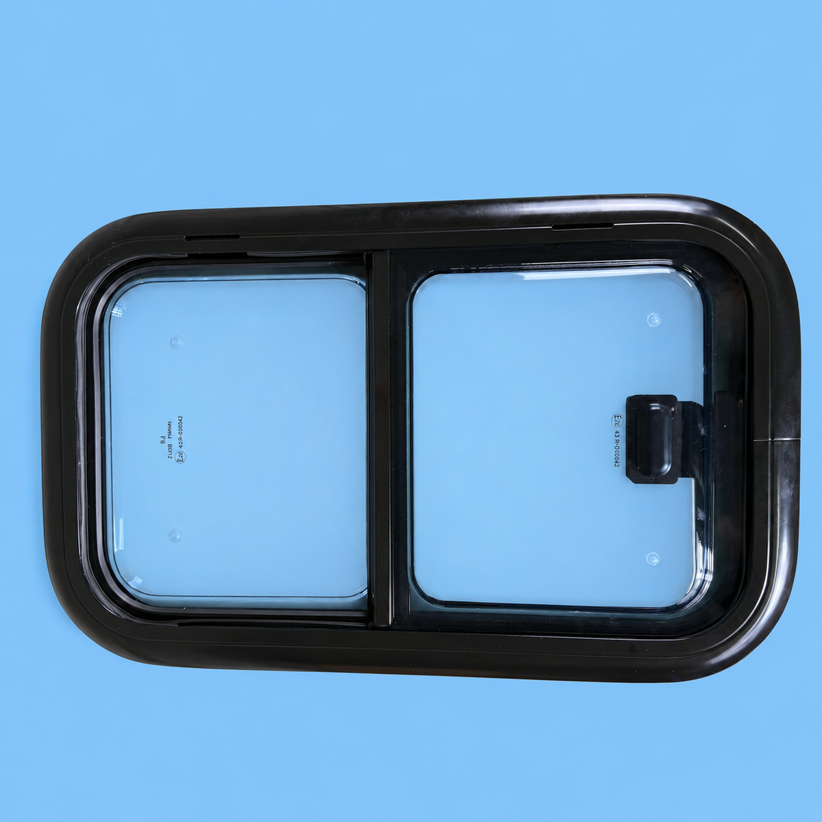 VanSlide+ double-glazed sliding window installed in a campervan