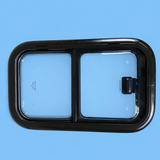 VanSlide+ double-glazed sliding window installed in a campervan
