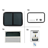VanSlide campervan motorhome sliding window with blind and mosquito net - view 6