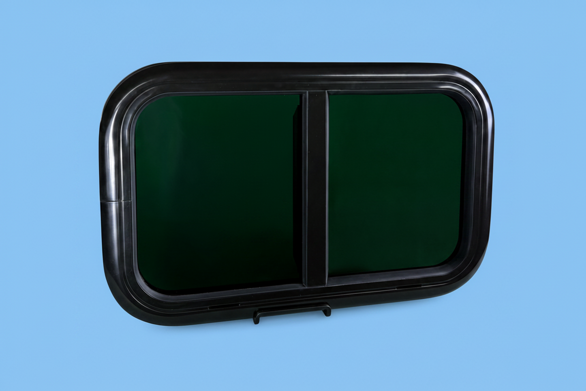 VanSlide sliding window installed in a campervan