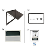 VanSquare window for campervans and motorhomes with blind and mosquito net
