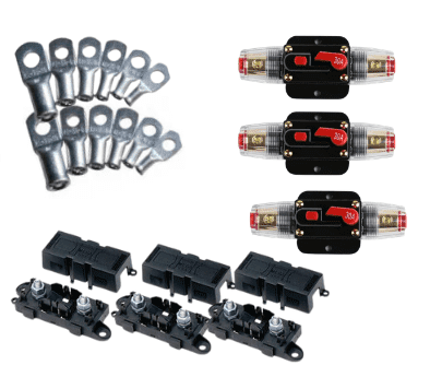 Terminal lugs and fuses pack