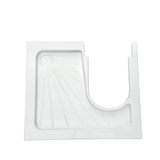 Shower tray for cassette & bag toilet - 80x70 cm - for motorhomes and campervans